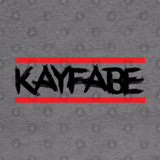 Kayfabe (black stacked lines) (Pro Wrestling) by wls